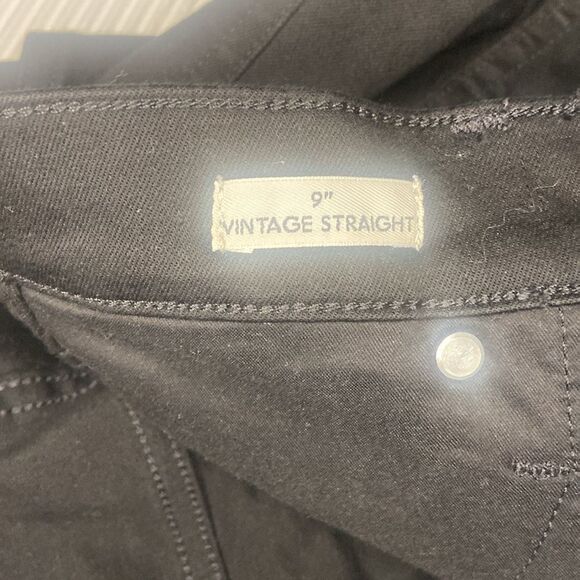 Ladies J.Crew Black denim 9” Vintage straight size 25 - Picture 3 of 8